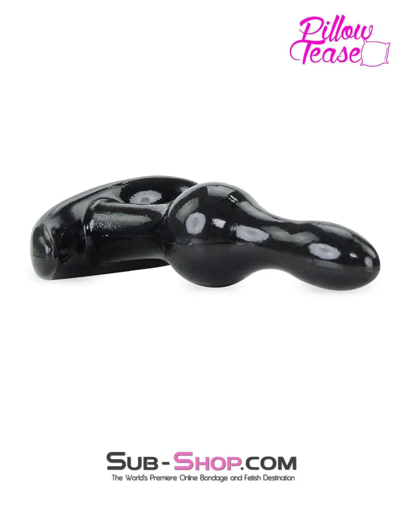 0358E  Black Small Balled Beginner Butt Plug