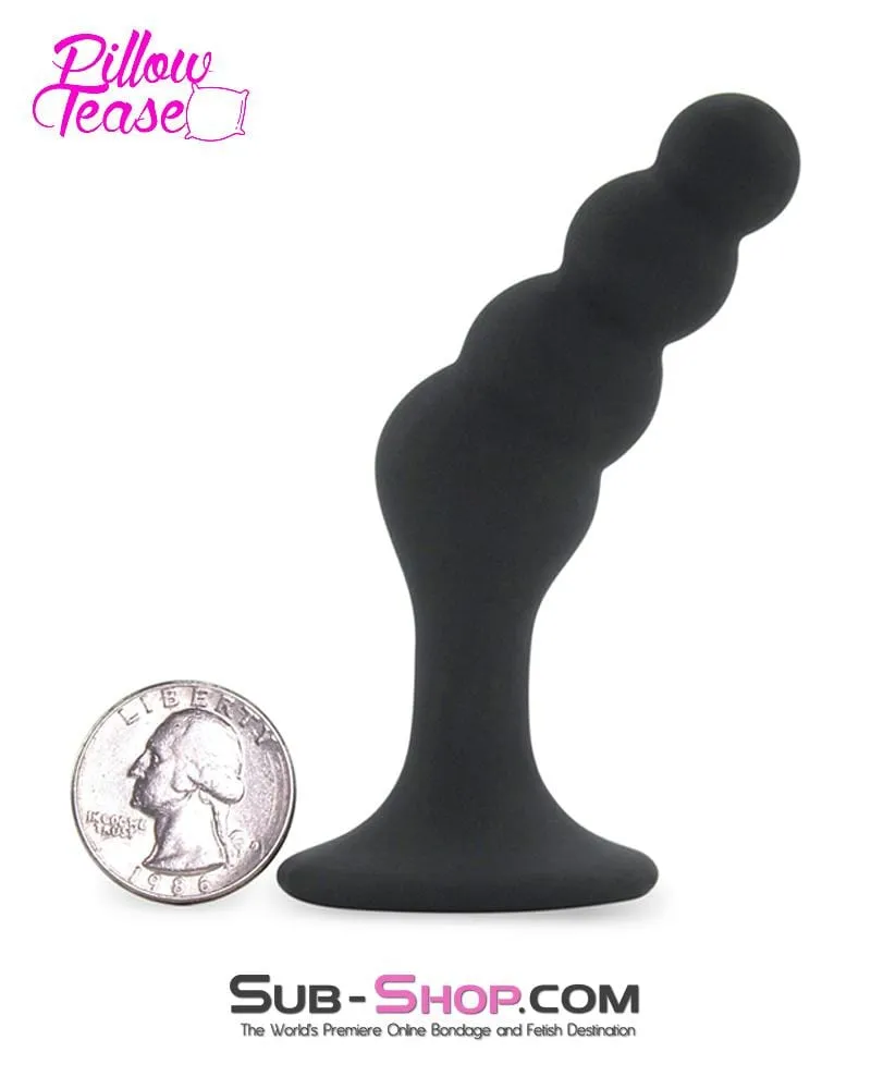 0461M      Beaded Silicone P-Spot Plug, Small - LAST CHANCE - Final Closeout!