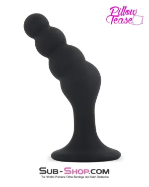 0461M      Beaded Silicone P-Spot Plug, Small - LAST CHANCE - Final Closeout!