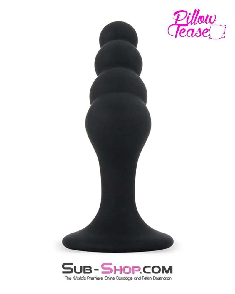 0461M      Beaded Silicone P-Spot Plug, Small - LAST CHANCE - Final Closeout!