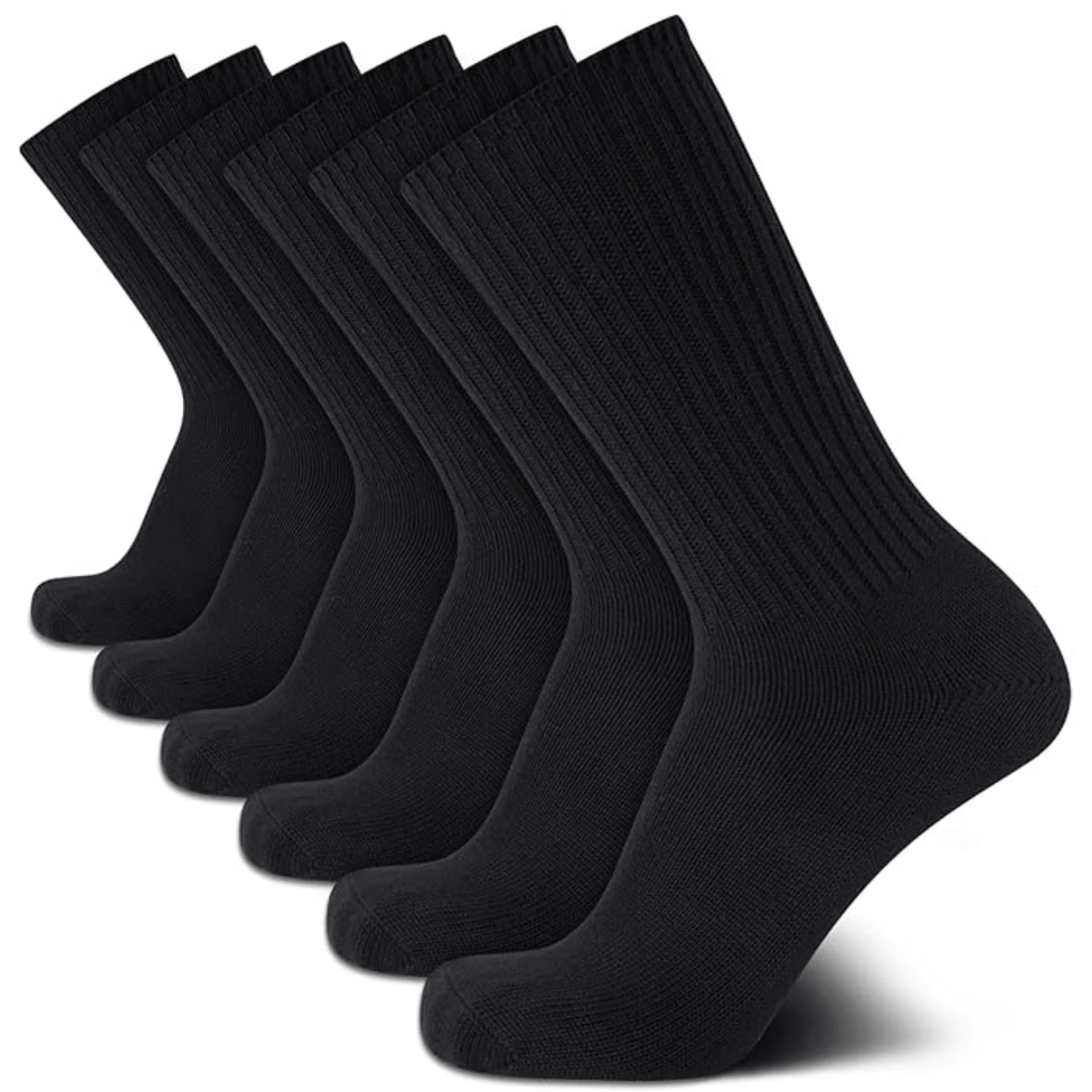10 Pairs Black Sport Socks Big Foot UK Size 11-14