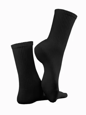 10 Pairs Black Sport Socks Big Foot UK Size 11-14