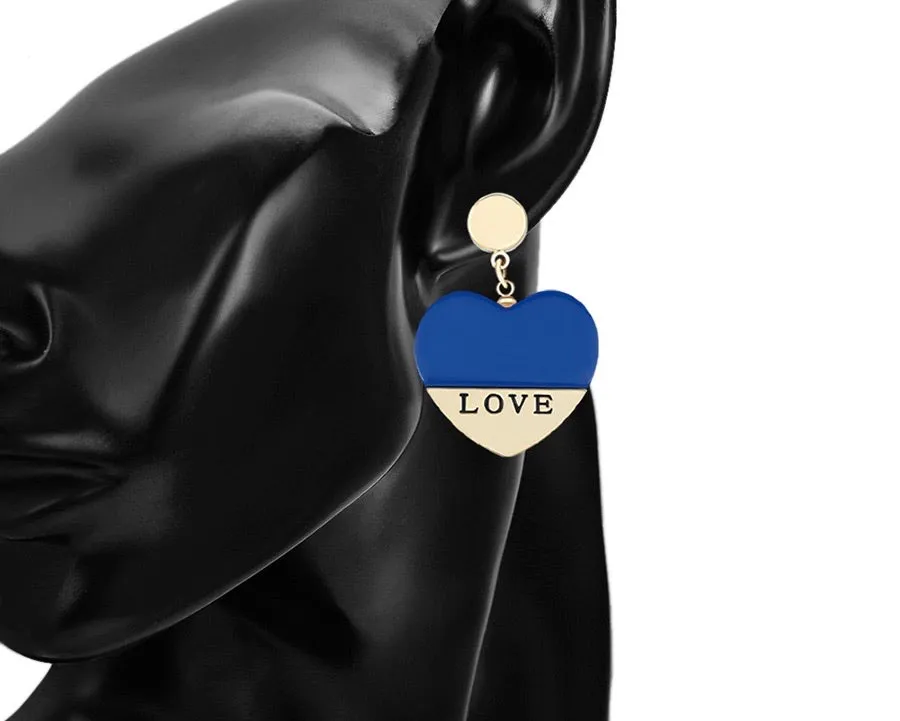 14k Gold Plated Love Heart Earring