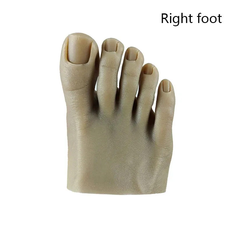 1pcs Silicone Practice Foot - Pedicure Training -  Silicone Nail Training Foot