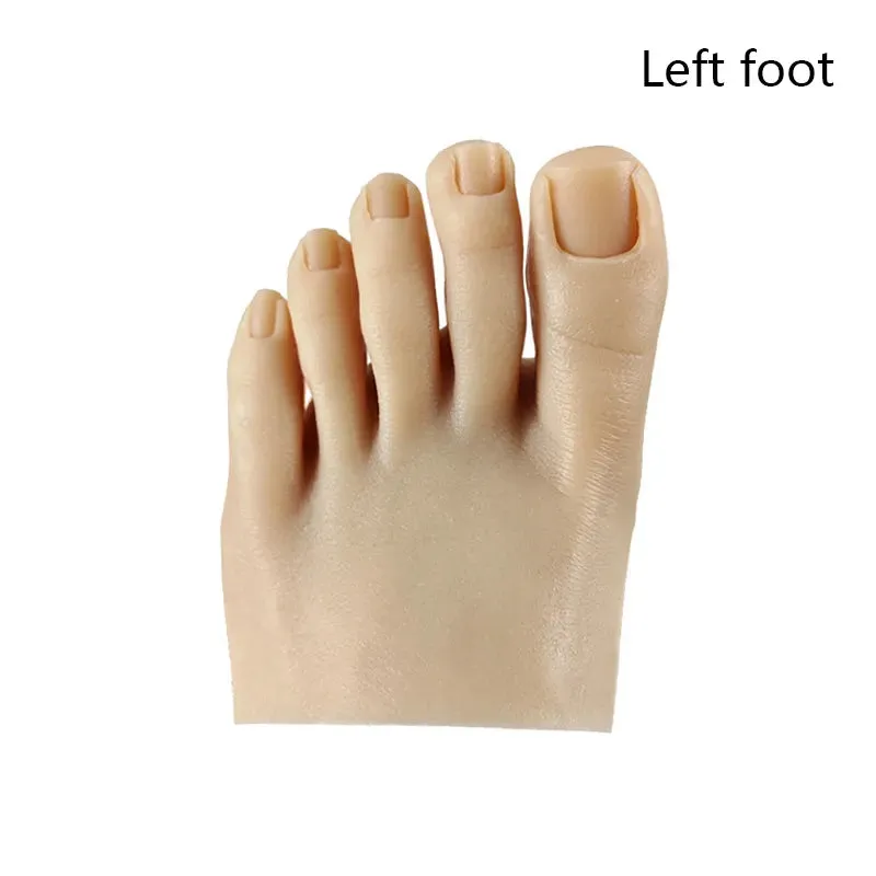 1pcs Silicone Practice Foot - Pedicure Training -  Silicone Nail Training Foot