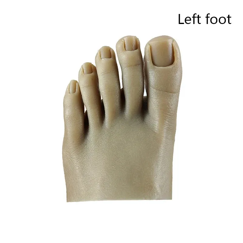 1pcs Silicone Practice Foot - Pedicure Training -  Silicone Nail Training Foot
