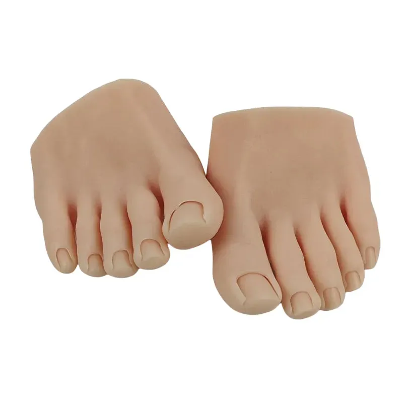 1pcs Silicone Practice Foot - Pedicure Training -  Silicone Nail Training Foot