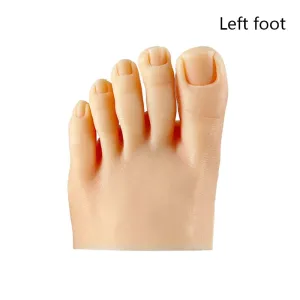 1pcs Silicone Practice Foot - Pedicure Training -  Silicone Nail Training Foot