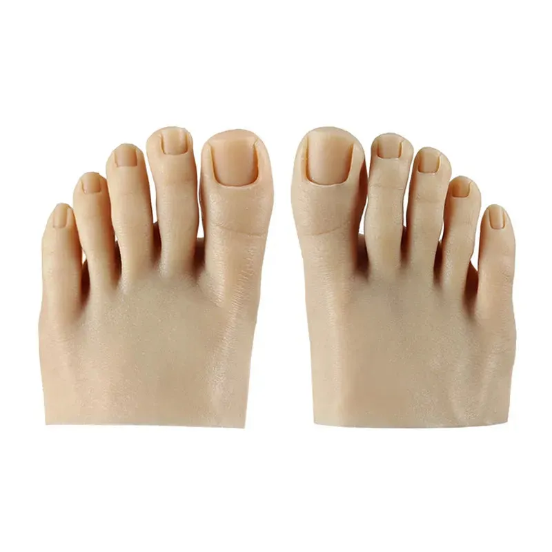 1pcs Silicone Practice Foot - Pedicure Training -  Silicone Nail Training Foot