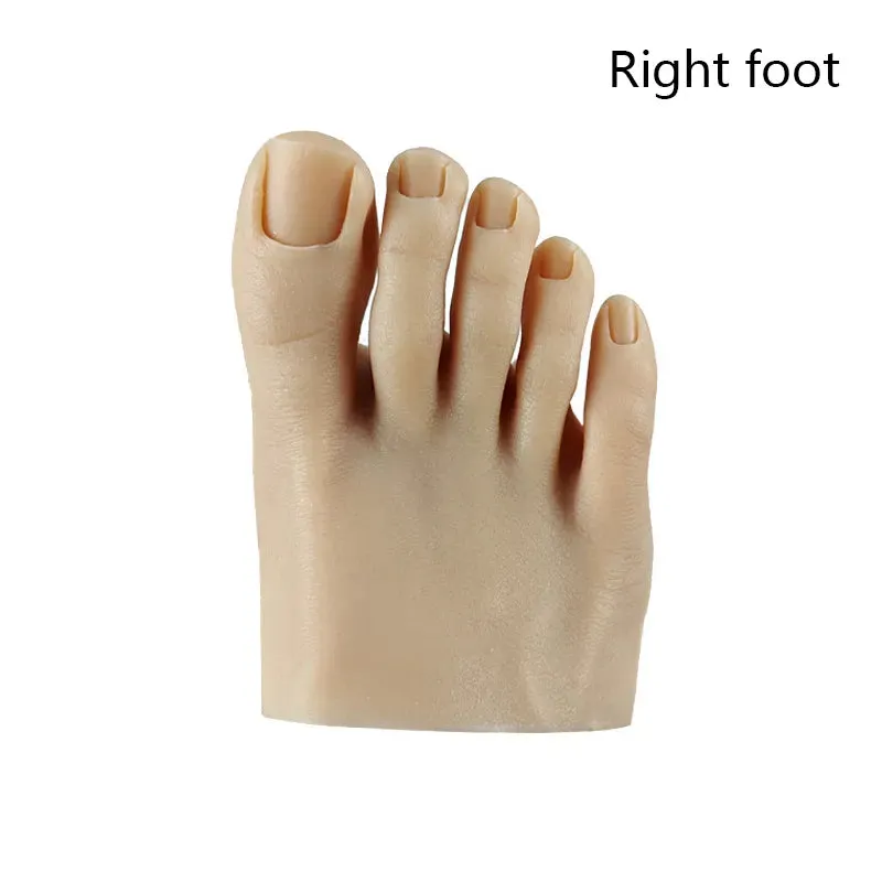 1pcs Silicone Practice Foot - Pedicure Training -  Silicone Nail Training Foot