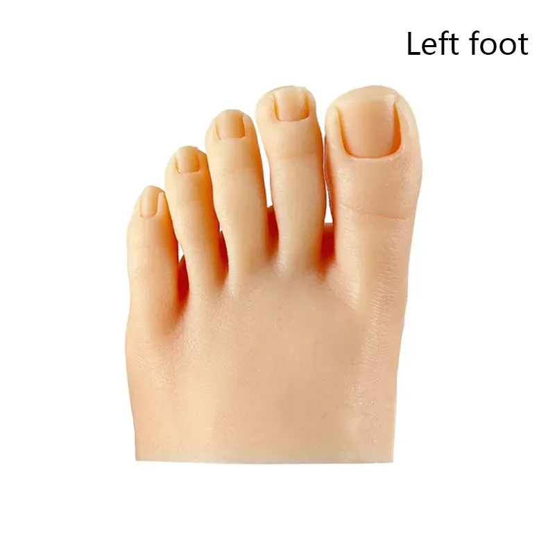 1pcs Silicone Practice Foot - Pedicure Training -  Silicone Nail Training Foot
