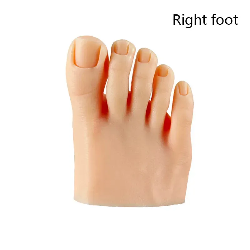 1pcs Silicone Practice Foot - Pedicure Training -  Silicone Nail Training Foot
