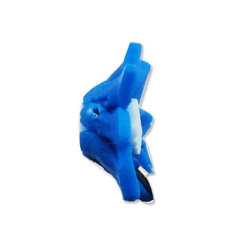25MM Hand Made And Flat Back Polymer Clay Flower Beads,Blue,Side Drilled Hole Size 2.5MM,Lead Free,Sold 50 PCS Per Package