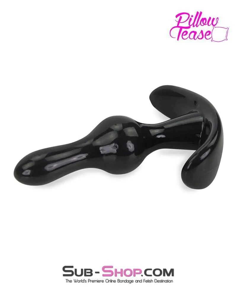 3741M      Black Mini Ripple Anal Pleasures Beginner's Butt Plug - LAST CHANCE - Final Closeout!