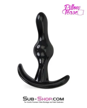 3741M      Black Mini Ripple Anal Pleasures Beginner's Butt Plug - LAST CHANCE - Final Closeout!