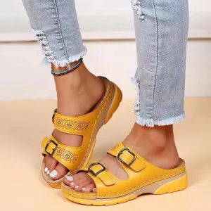 Adjustable Buckle Sandals | Comfortable Slip-On | Everyday Wear