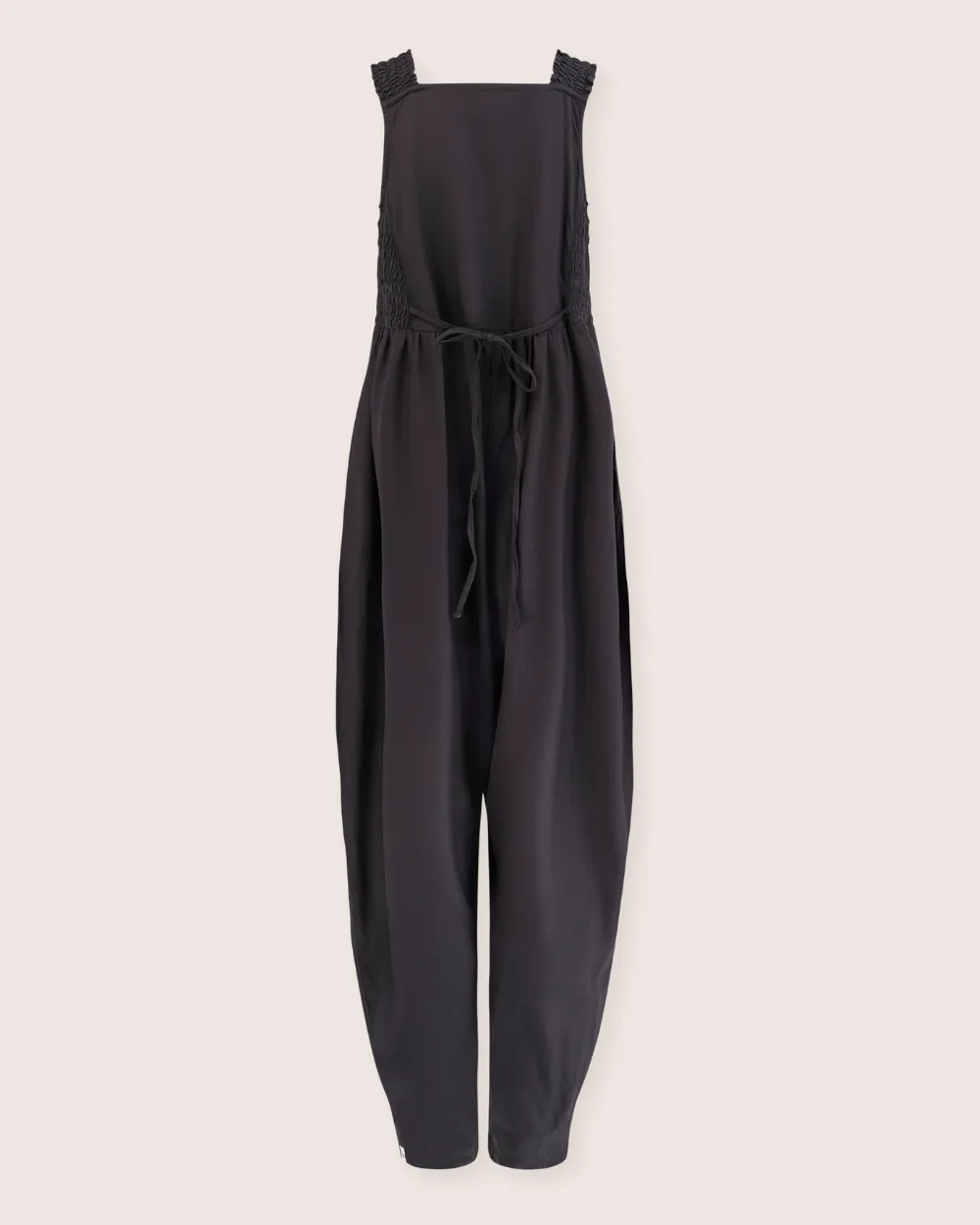 Alice Black Smocking Strap Jumpsuit