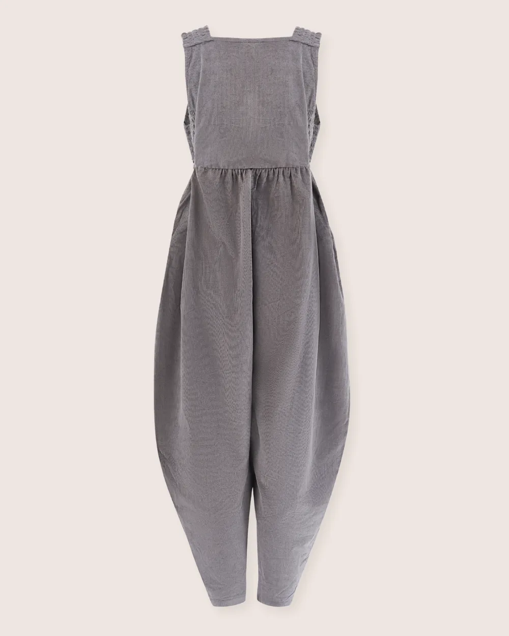 Alice Grey Smocking Strap Jumpsuit
