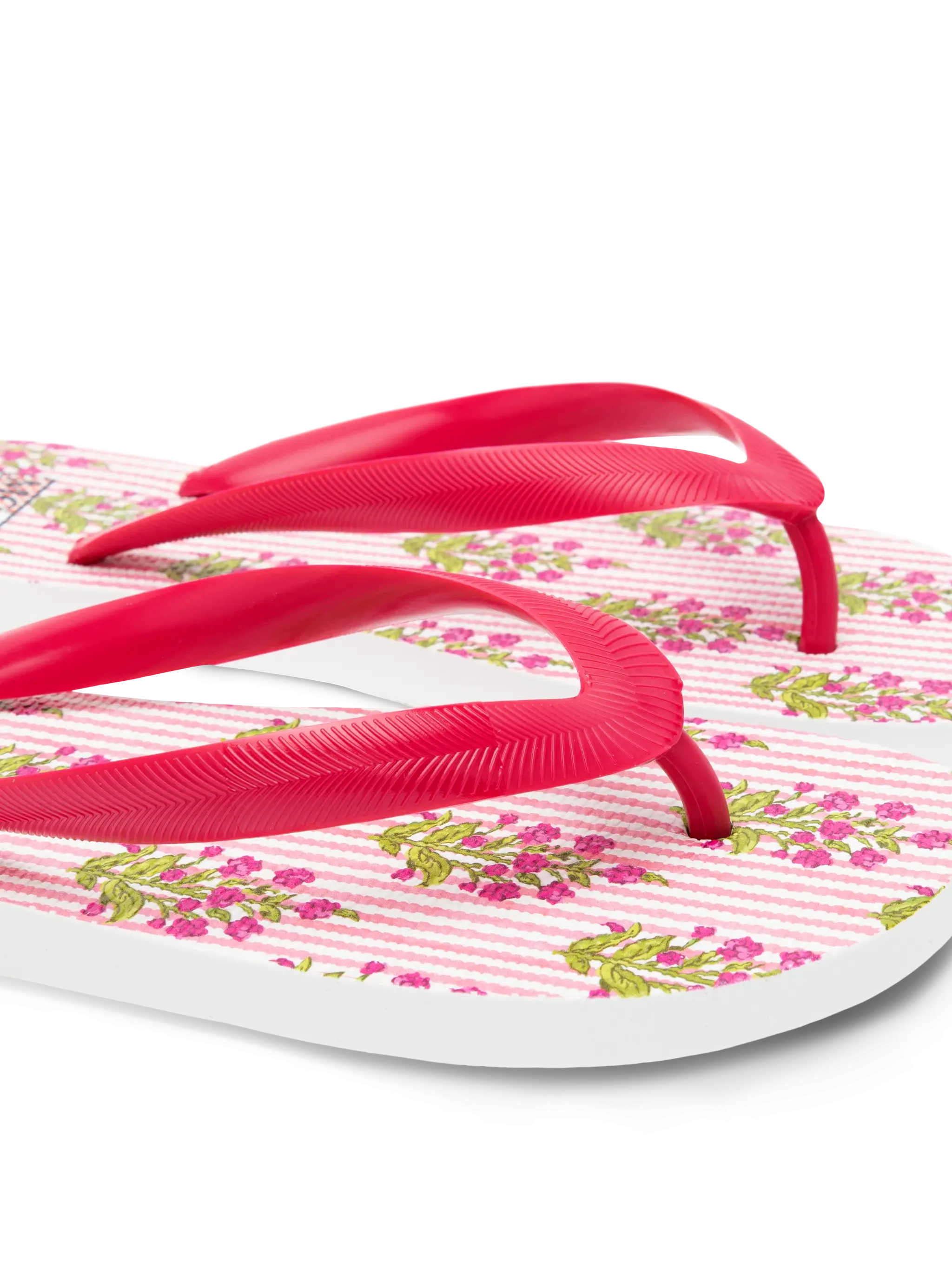 Alma flip flops with flower print