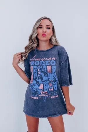 American Rodeo Graphic Tee - Charcoal