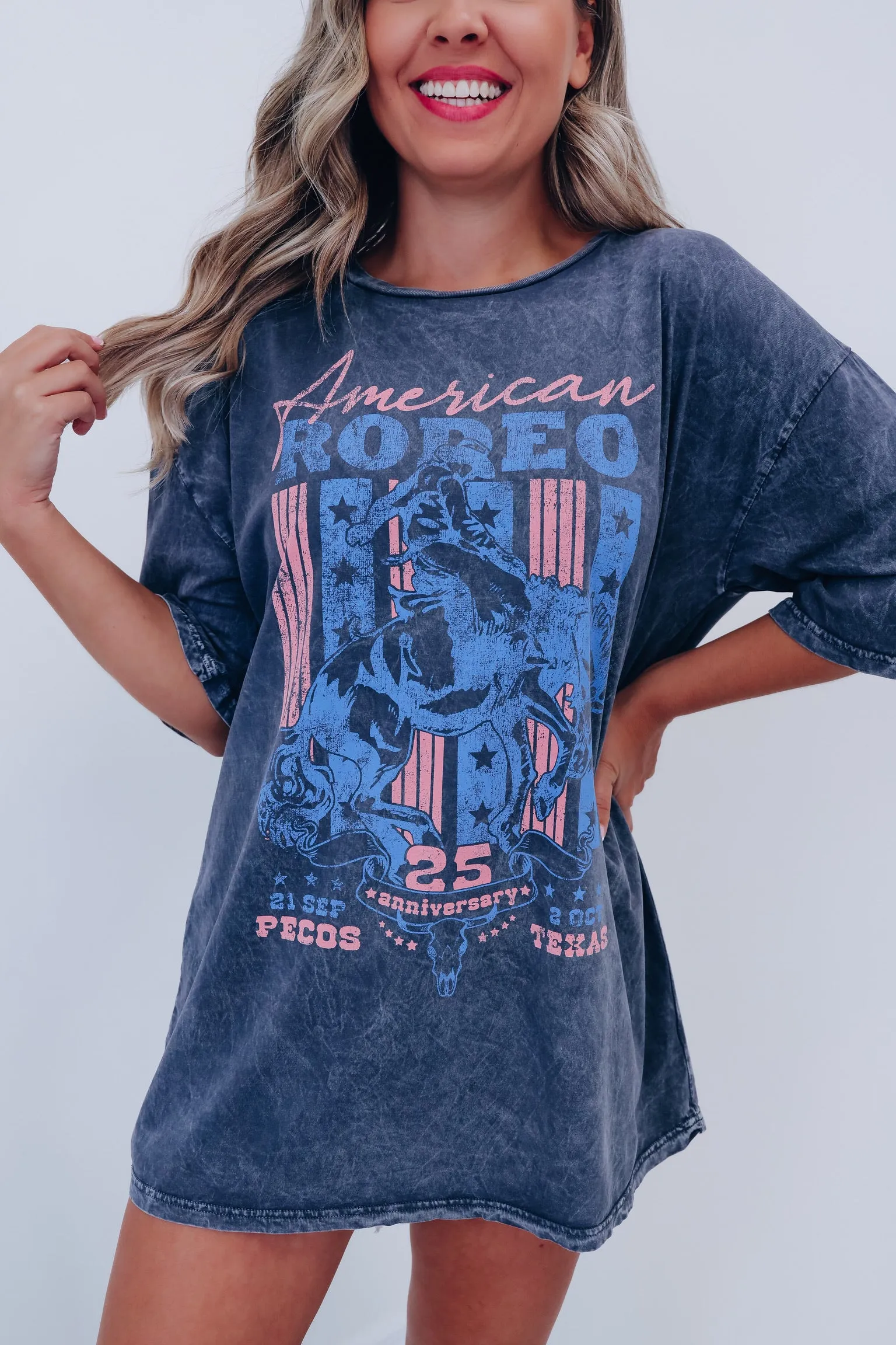 American Rodeo Graphic Tee - Charcoal