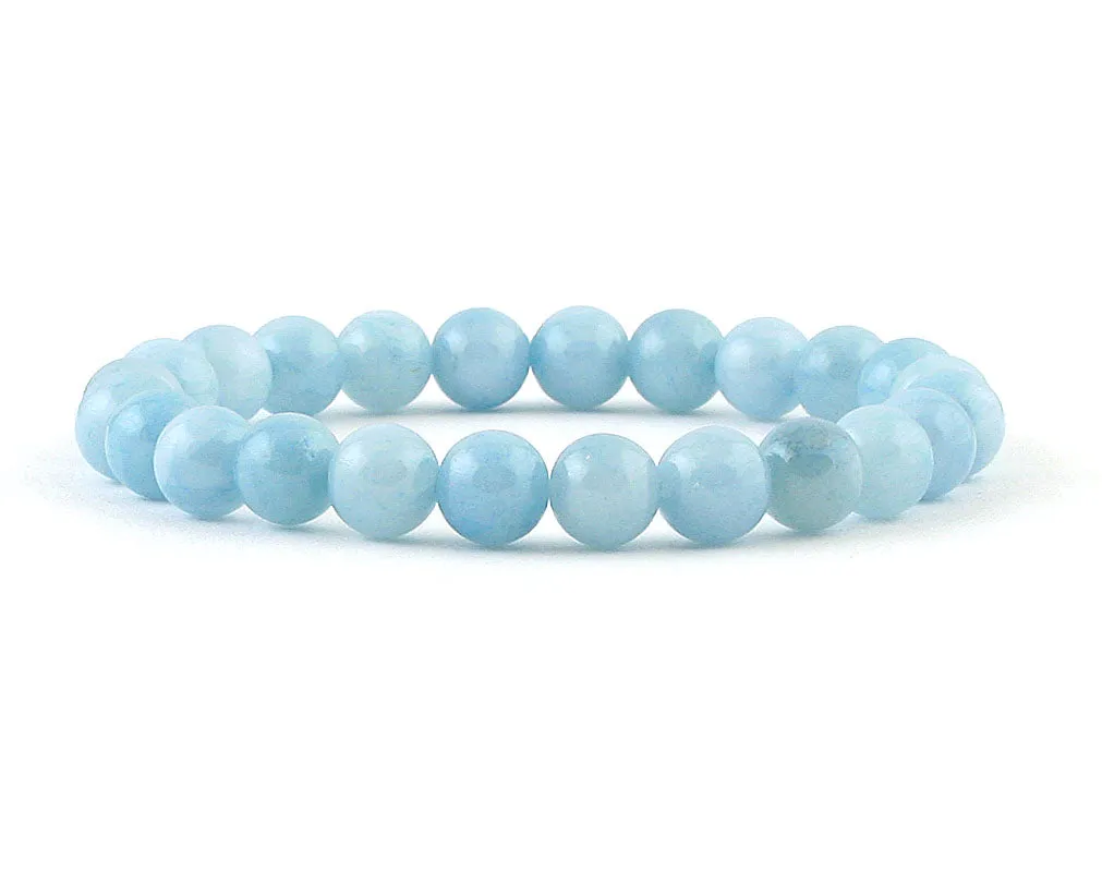 Aquamarine women's bracelet March birthday present