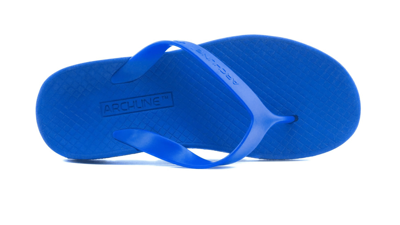 ARCHLINE Orthotic Thongs Arch Support Shoes Footwear Flip Flops Orthopedic - Blue/Blue - EUR 47