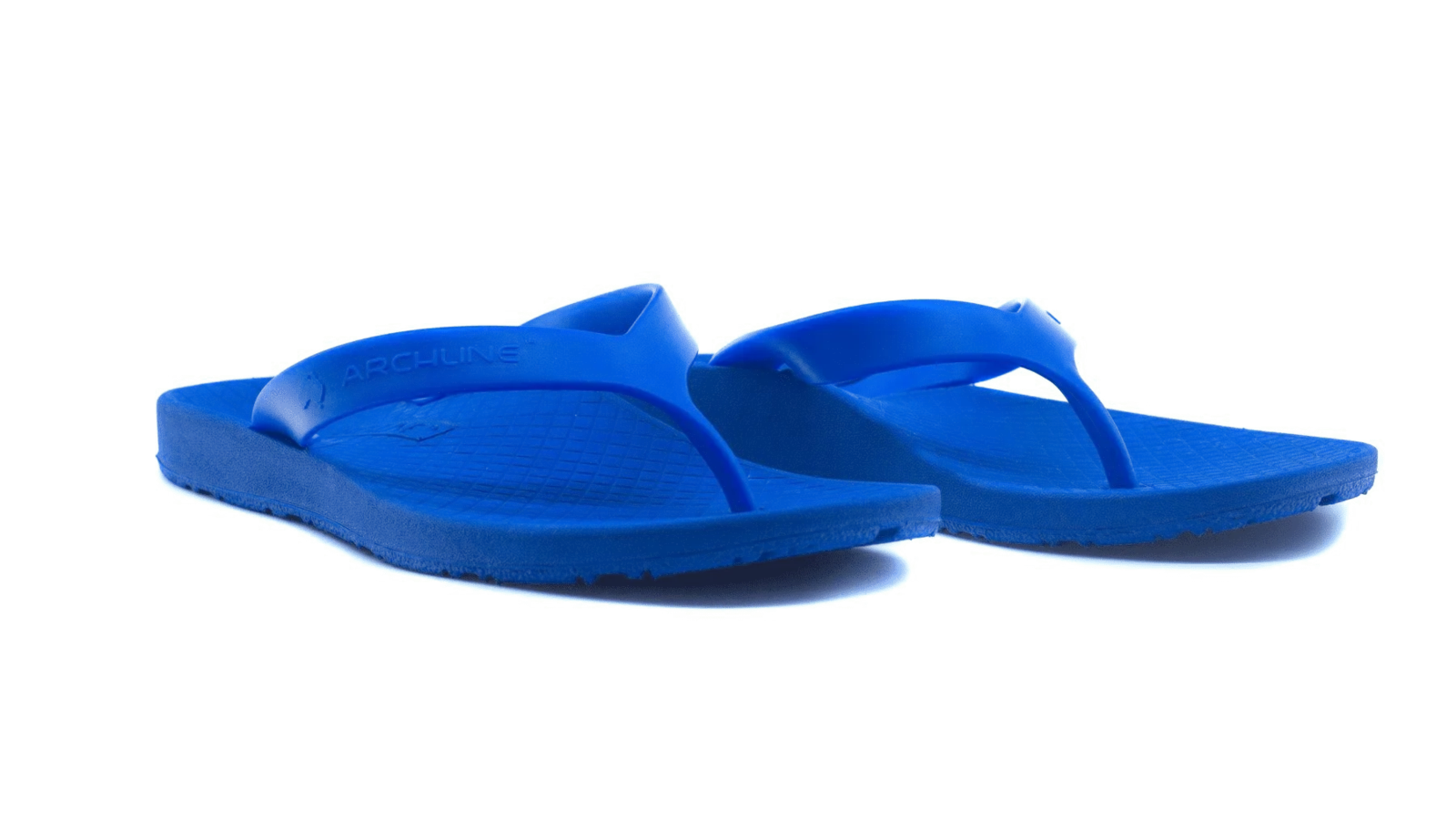 ARCHLINE Orthotic Thongs Arch Support Shoes Footwear Flip Flops Orthopedic - Blue/Blue - EUR 47