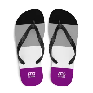 Asexual Flag Flip-Flops
