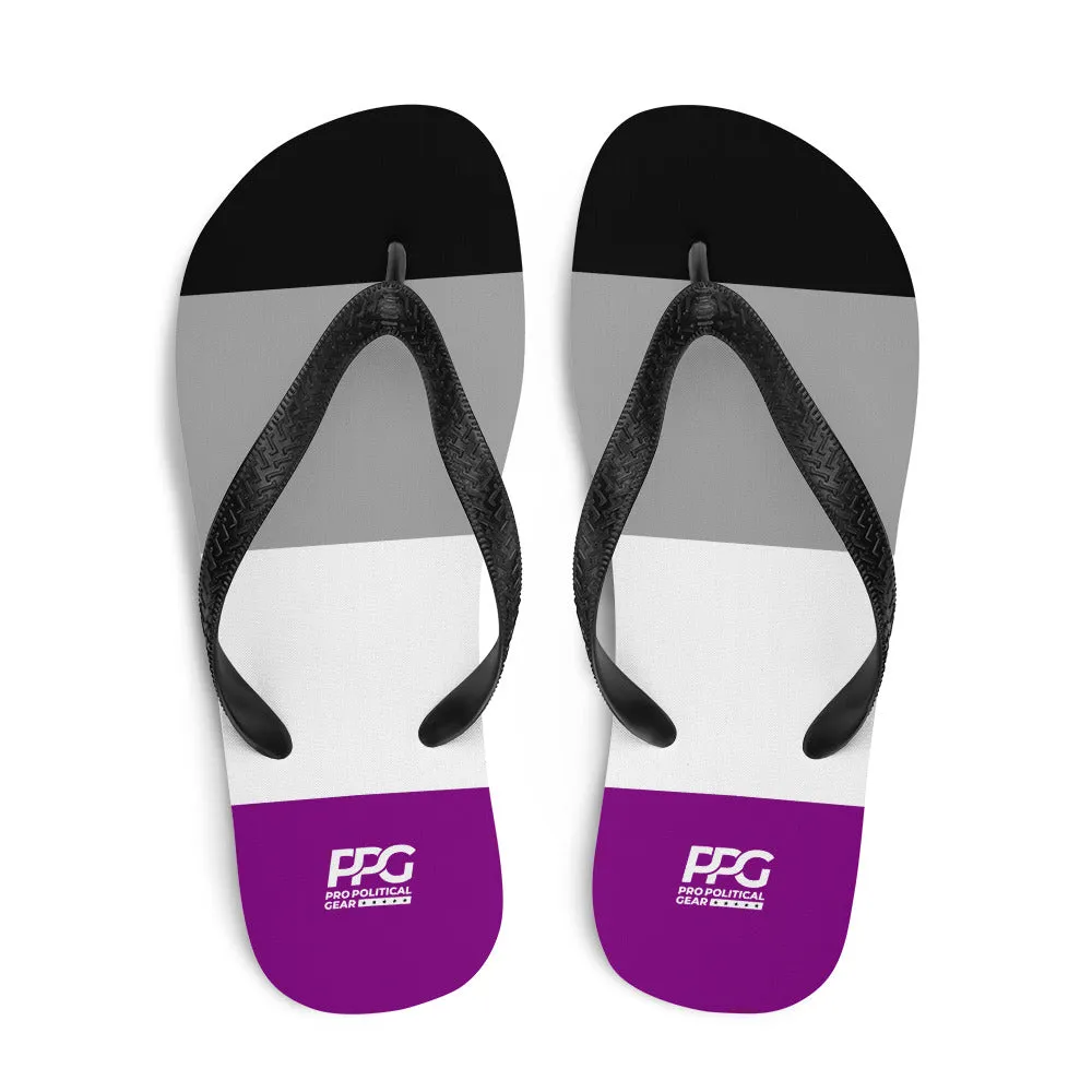 Asexual Flag Flip-Flops