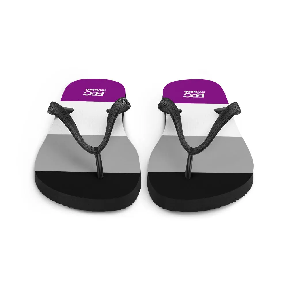 Asexual Flag Flip-Flops