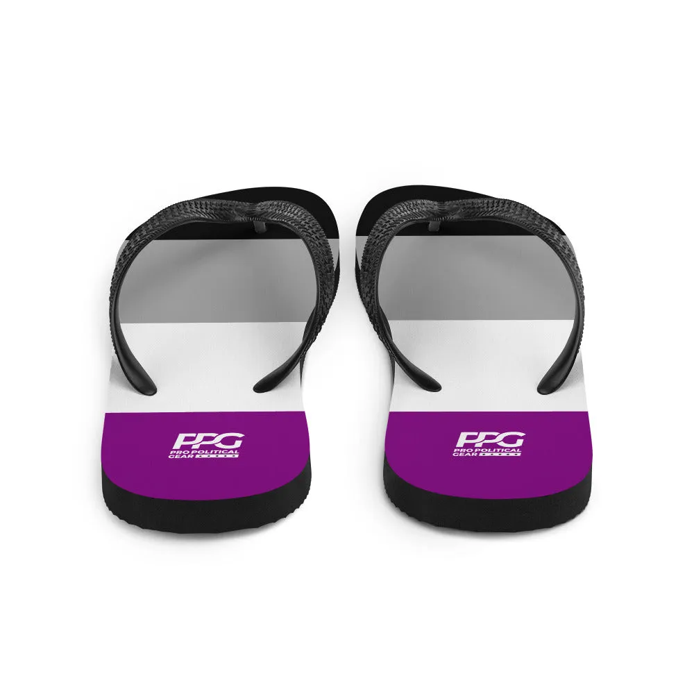 Asexual Flag Flip-Flops