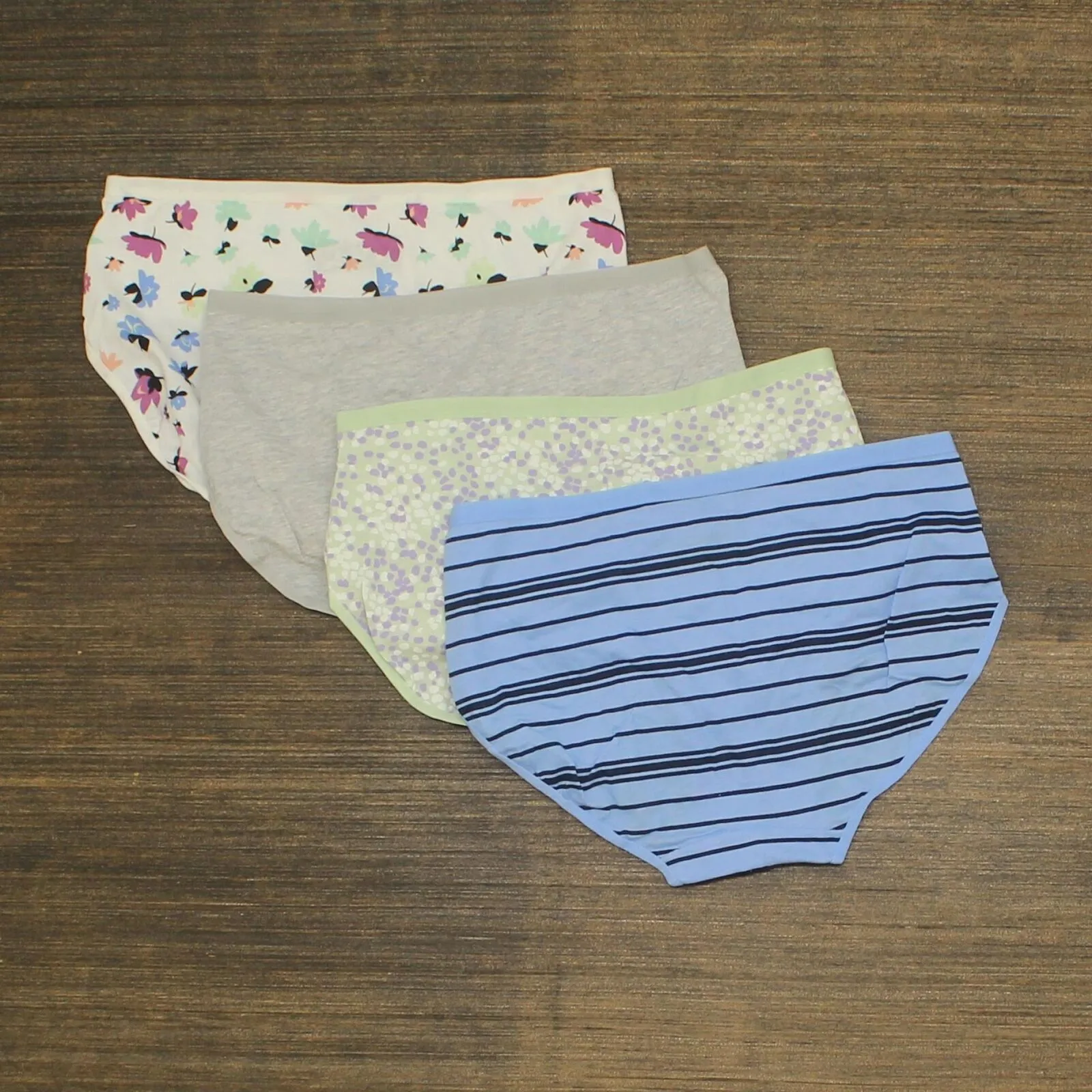 Auden Women's Cotton Hipster 4 Pack Panties Assorted Neutrals XS (0-2)