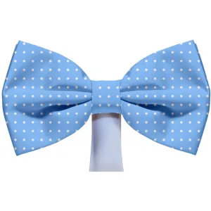 Baby Blue Polka Dot Magnetic Bow Tie