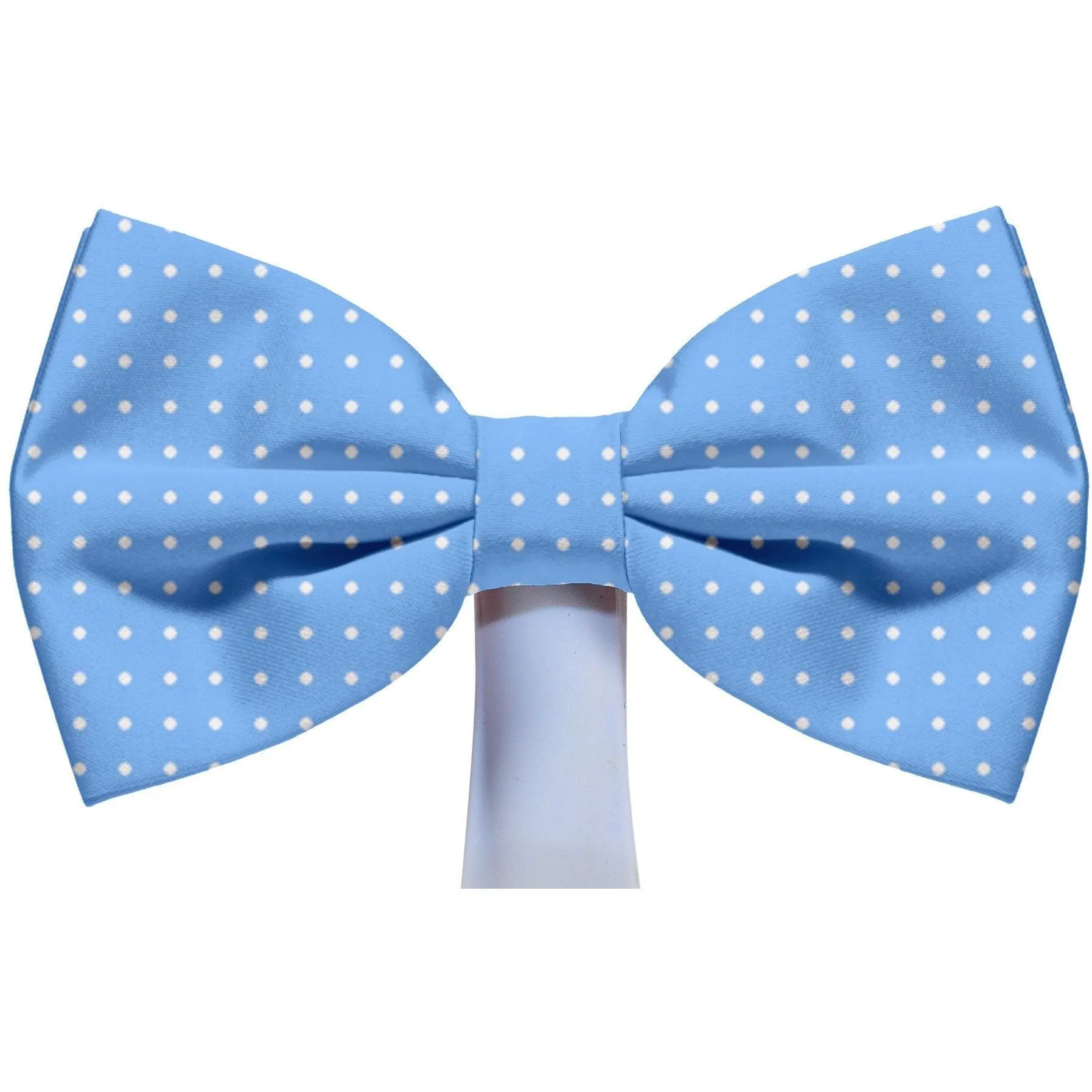 Baby Blue Polka Dot Magnetic Bow Tie