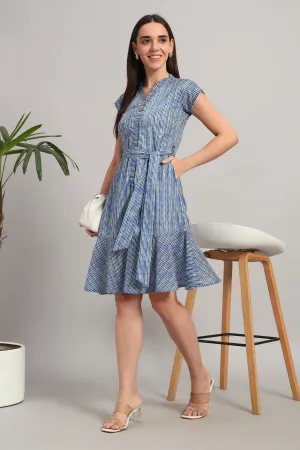 Bayside Blues Midi Dress