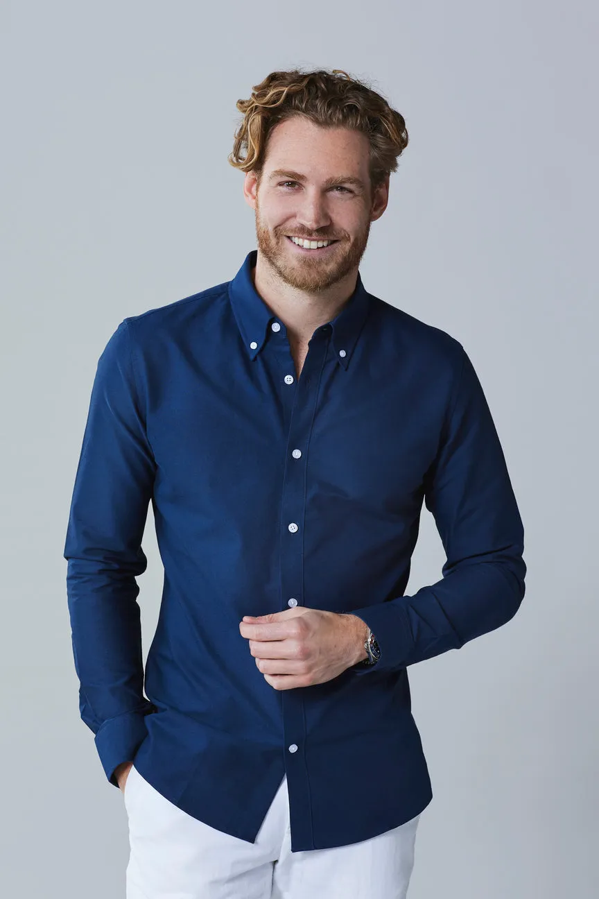 Böda Navy Button-Down Shirt