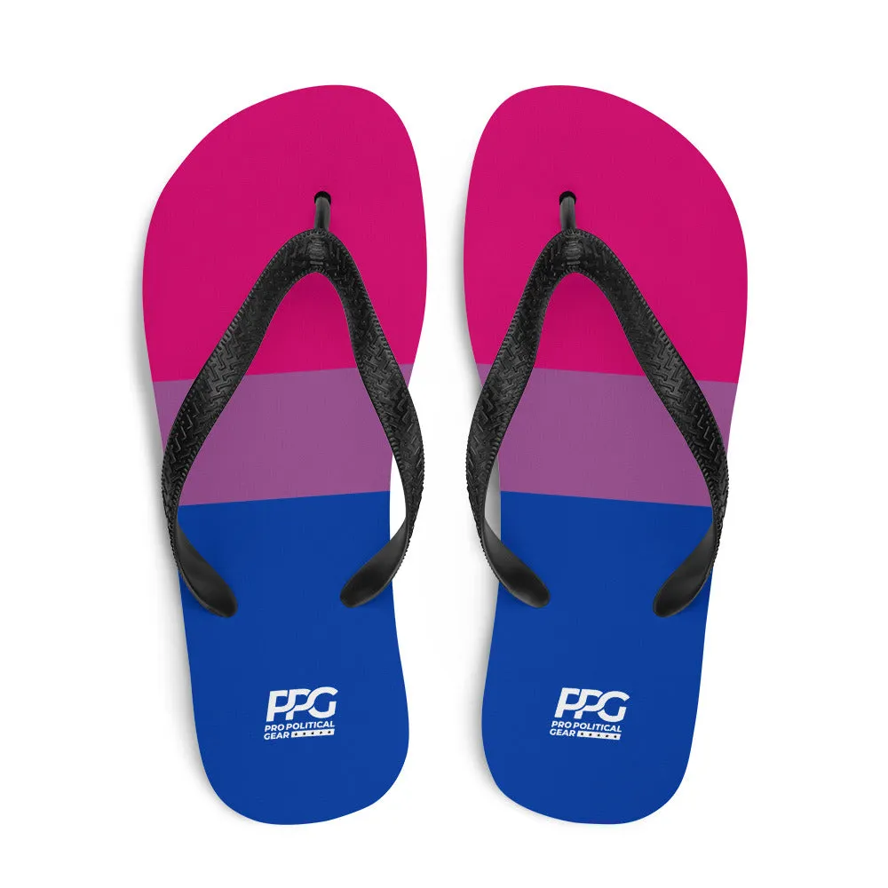 Bi-Sexual Flag Flip-Flops