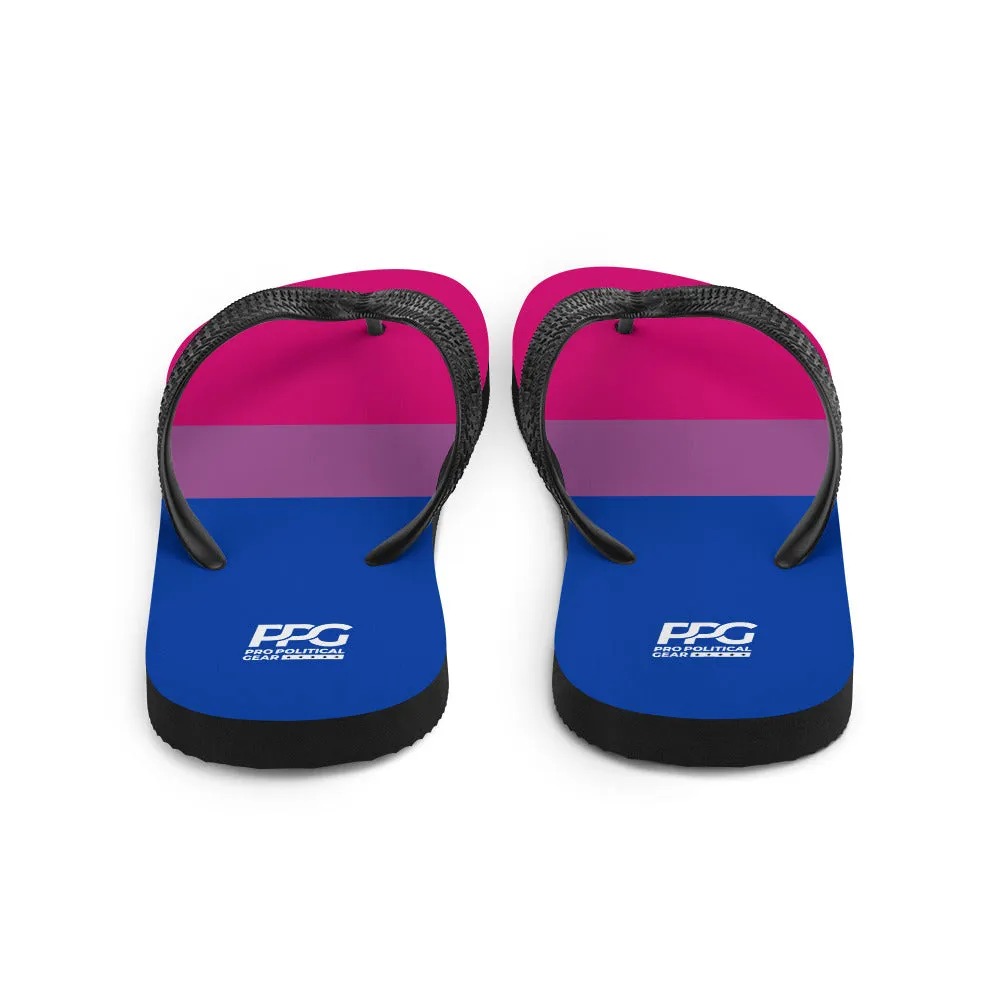 Bi-Sexual Flag Flip-Flops