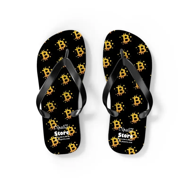 Bitcoin Symbol Flip Flops Spark Endless Summer Vibes