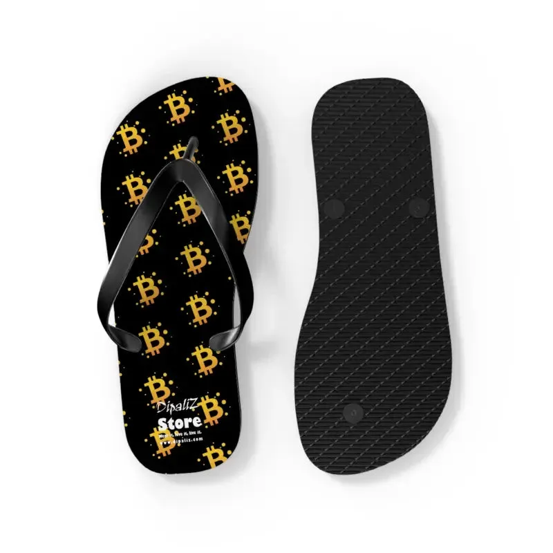 Bitcoin Symbol Flip Flops Spark Endless Summer Vibes