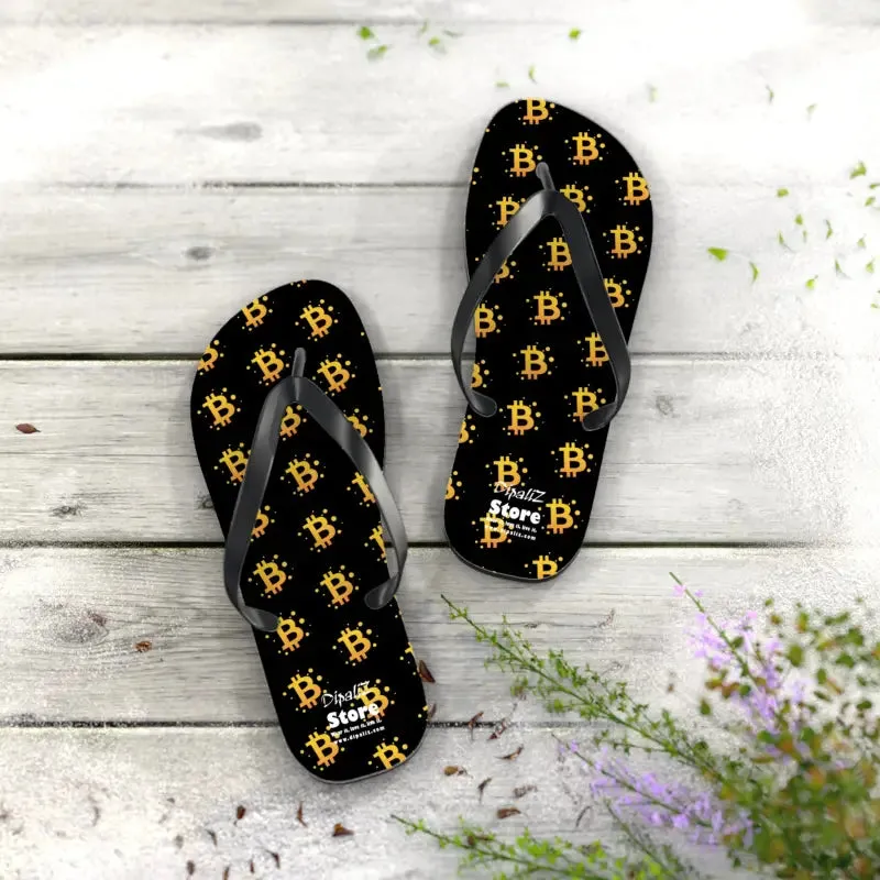 Bitcoin Symbol Flip Flops Spark Endless Summer Vibes