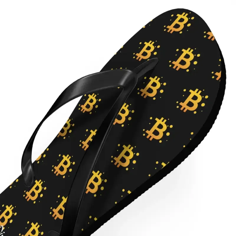 Bitcoin Symbol Flip Flops Spark Endless Summer Vibes