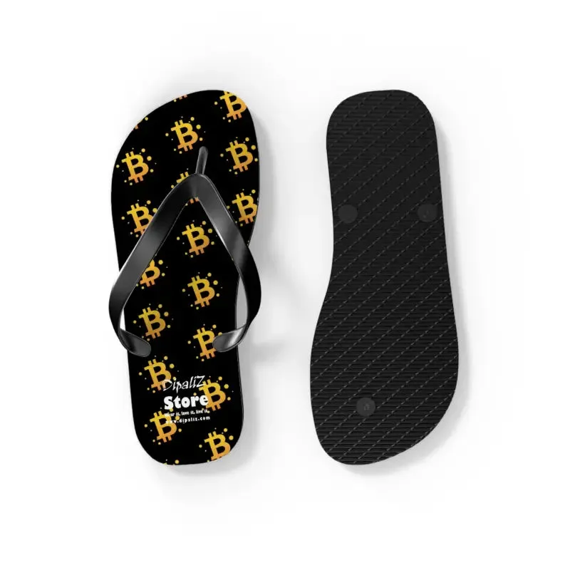 Bitcoin Symbol Flip Flops Spark Endless Summer Vibes