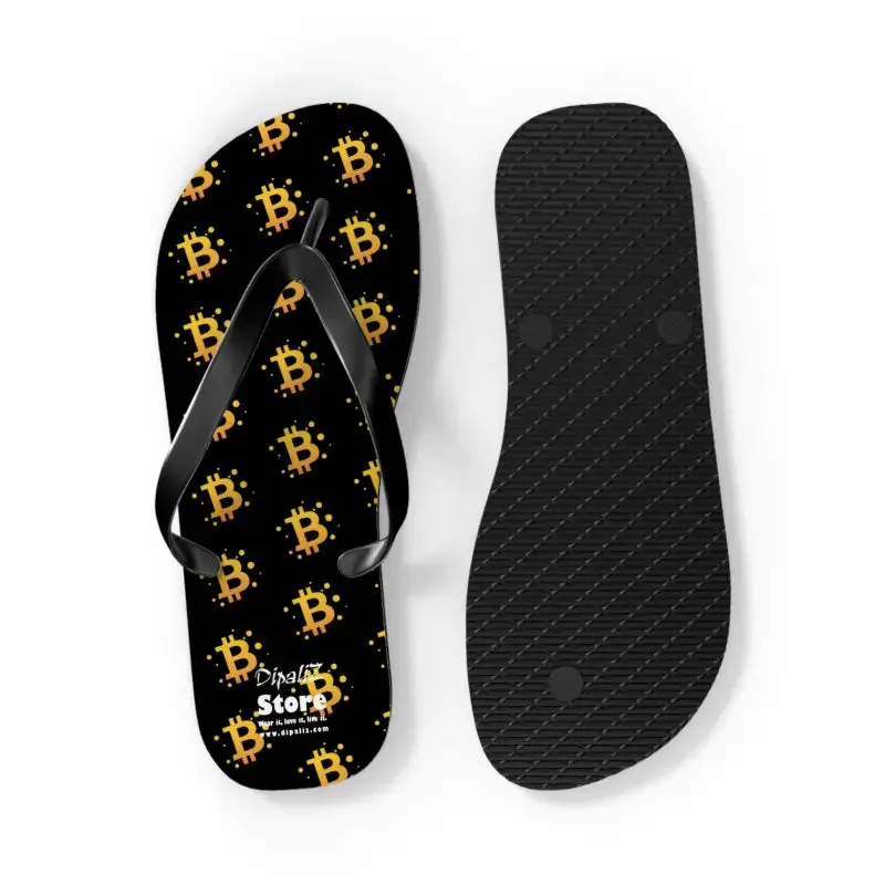 Bitcoin Symbol Flip Flops Spark Endless Summer Vibes