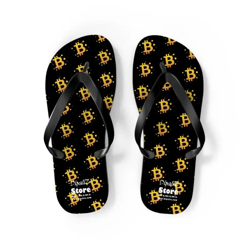Bitcoin Symbol Flip Flops Spark Endless Summer Vibes