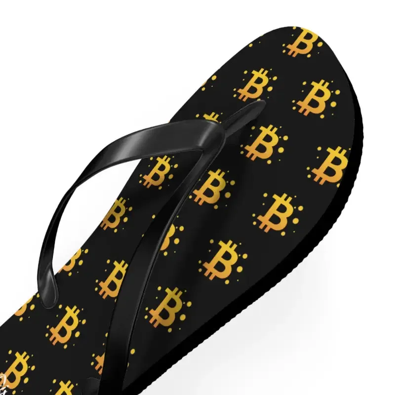 Bitcoin Symbol Flip Flops Spark Endless Summer Vibes
