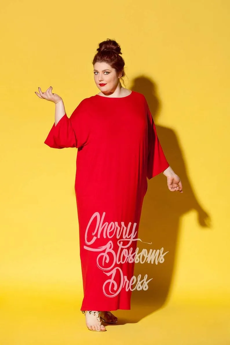 Black Plus size Dress, Plus size Maxi Dress, Plus size Robe, Plus size Clothing, Plus size Kimono Robe, Plus size Kaftan, Black Maxi Dress
