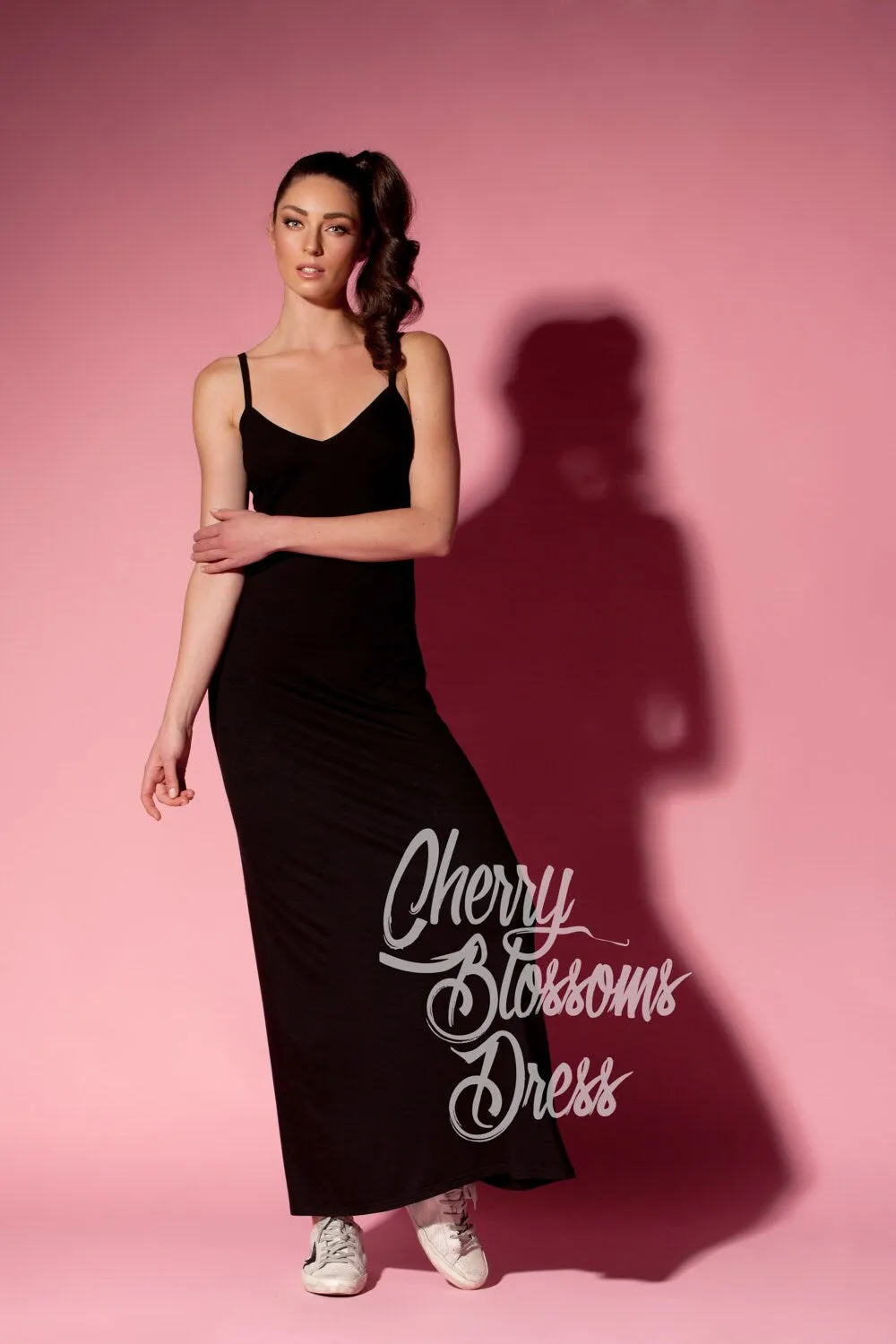 Black Slip Dress, Cocktail Maxi Dress, Elegant Dress, Minimalist Clothing, Romantic Dress, Plus Size Clothing, Evening Dress, Formal Dress