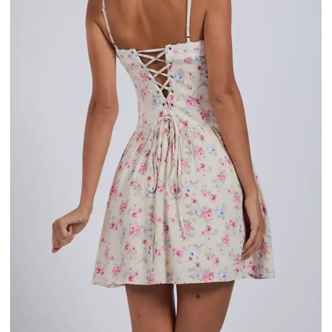 Blossom Lace Up Dress
